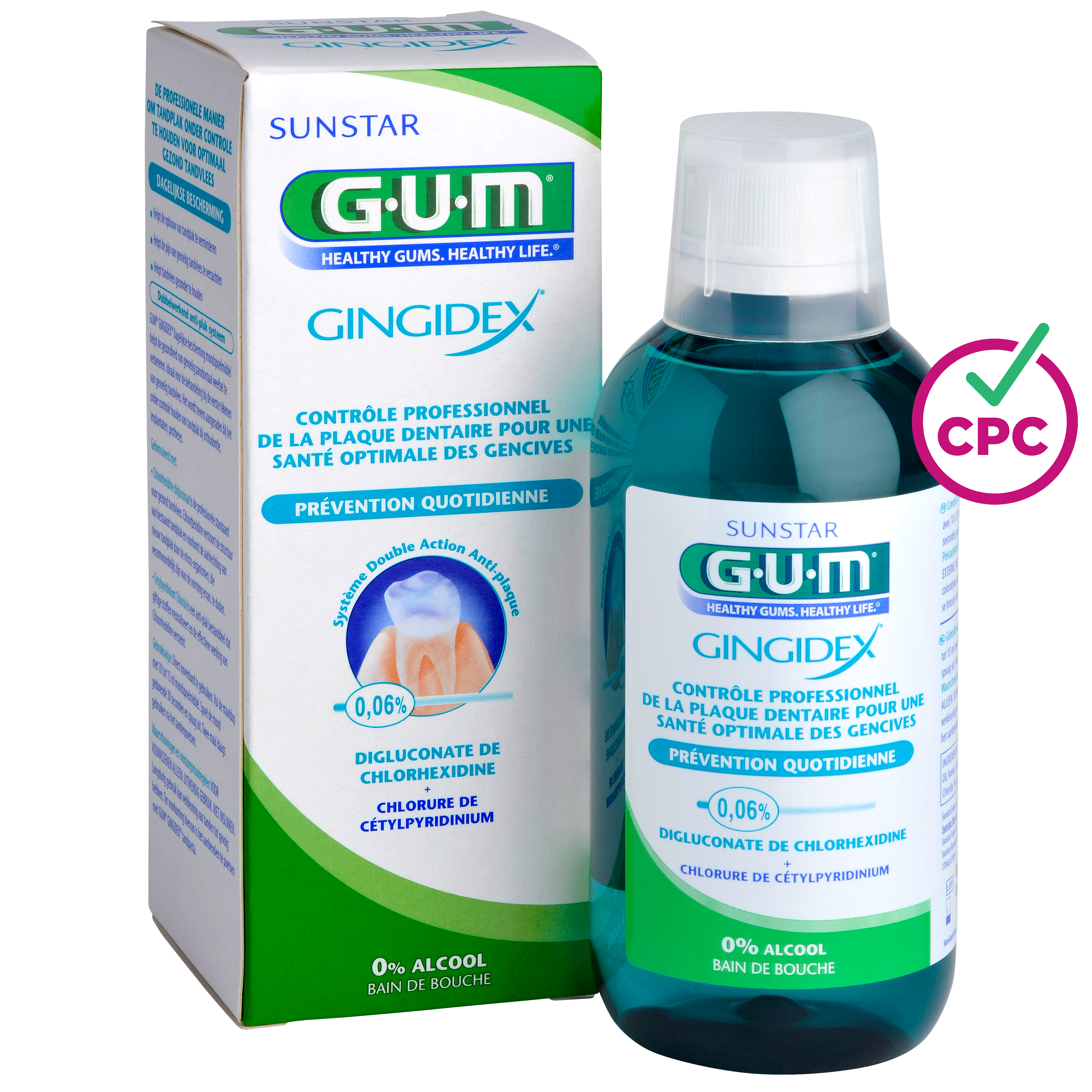 GUM GINGIDEX 0,06% Chloorhexidine Mondspoelmiddel