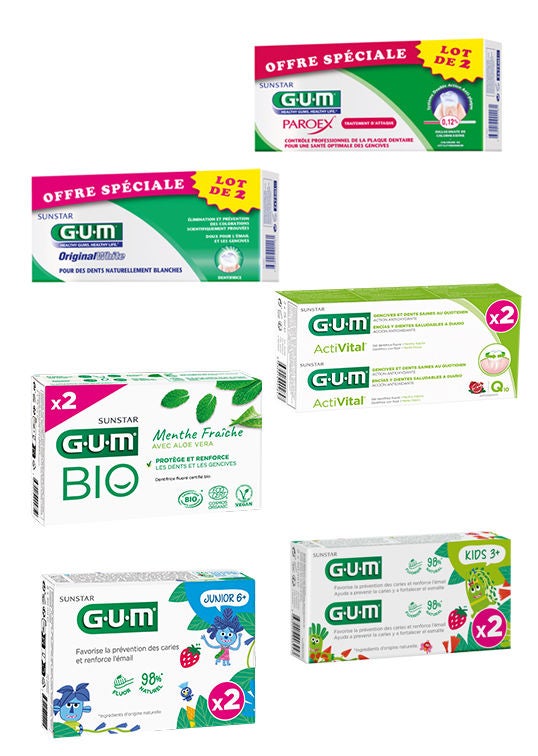 Duopacks - Dentifrices GUM®