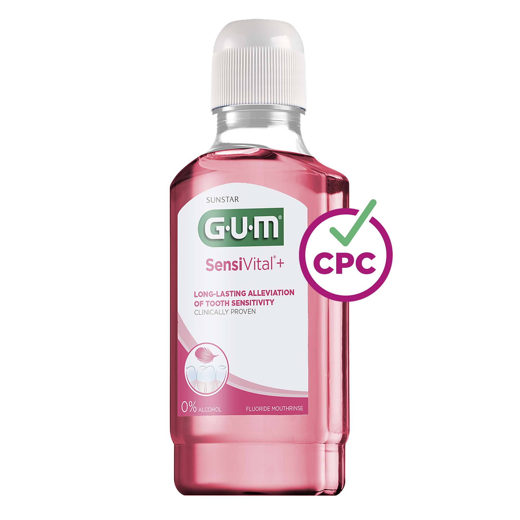 GUM SensiVital + Mouthwash | For Sensitive Teeth | 300ml