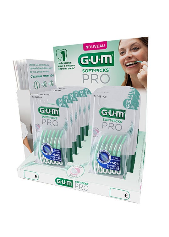 Présentoir de comptoir GUM® SOFT-PICKS® PRO x12