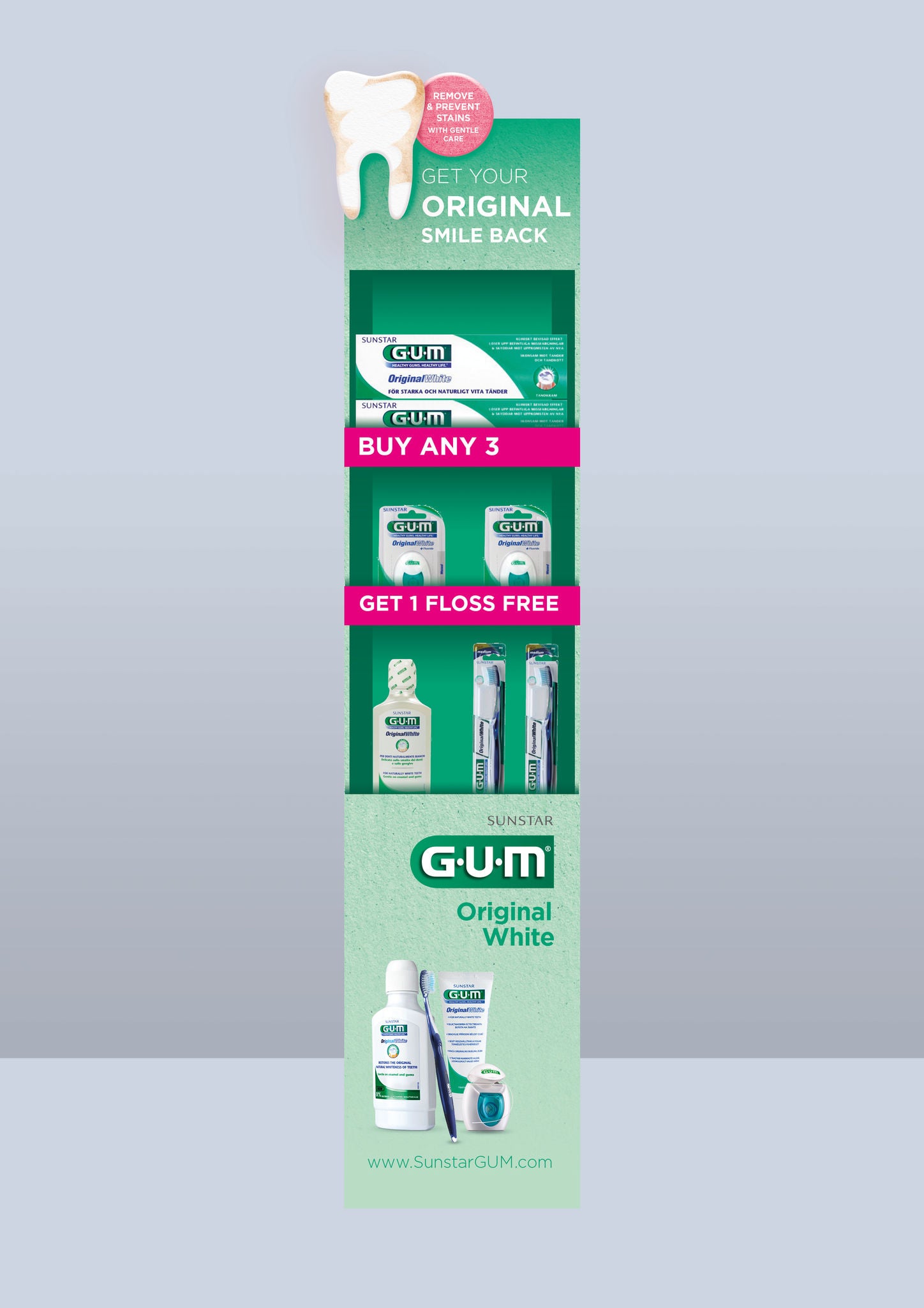 Display - GUM® Original White