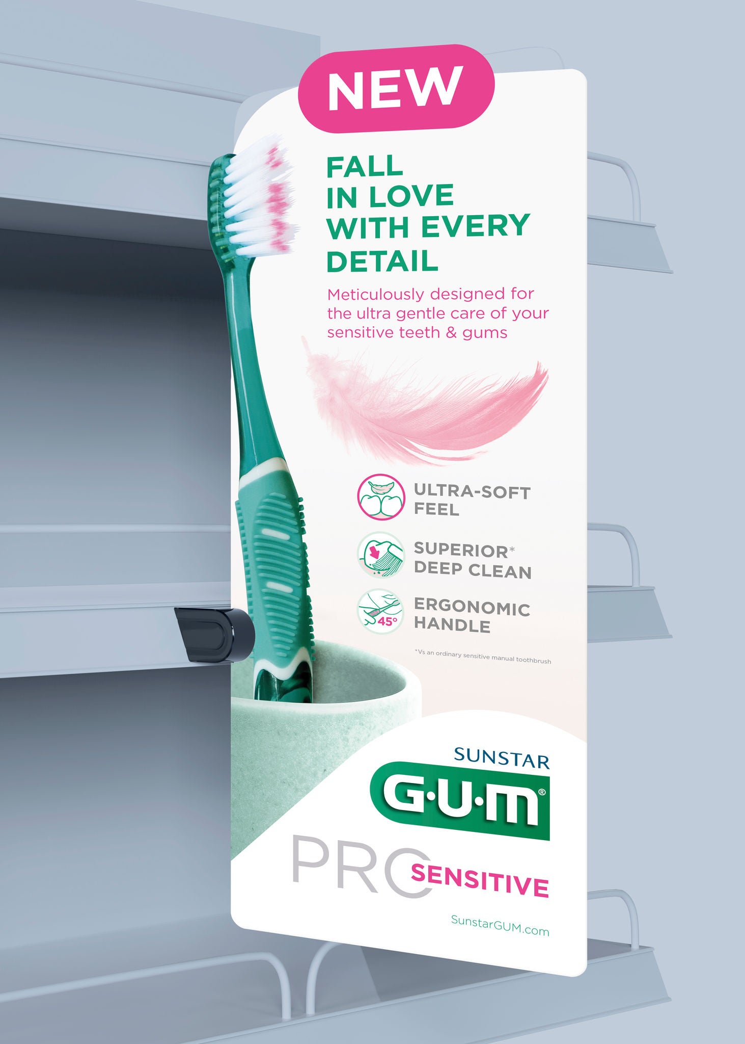 Shelf Stopper - GUM® PRO SENSITIVE